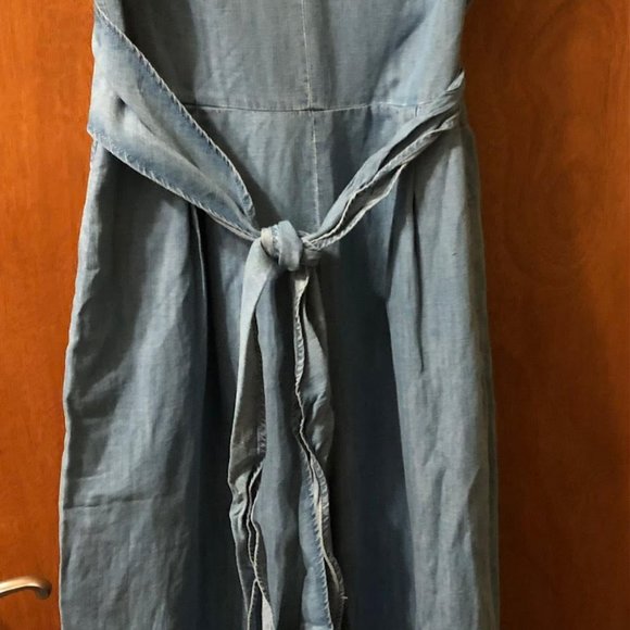 This is THE J Crew Belted Chambray jumpsuit! Size 8, New with Tag - Picture 6 of 8